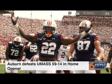 Auburn defeats UMASS 59-14 In Home Opener