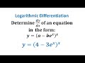 Logarithmic Differentiation Concepts