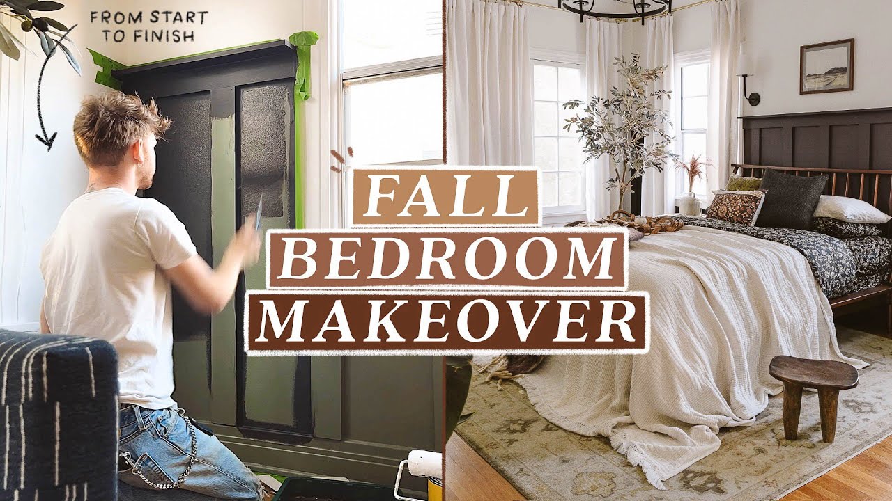 Fall bedroom makeover + refresh (in just a weekend) budget friendly transformation! Lone Fox