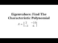 Characteristic Polynomials and Eigenvalues