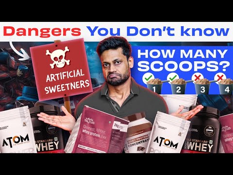 ARTIFICIAL SWEETENERS IN WHEY PROTEIN - IS IT SAFE ?? HOW MANY SCOOPS PER DAY ?? #health #fitness