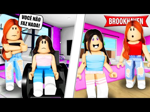 A MENINA CADEIRANTE REJEITADA PELA MADRASTA VOLTOU A ANDAR | Historinhas Brookhaven RP | Roblox