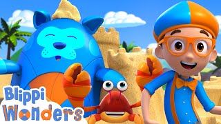 Summer’s Still Here! Sand Play Time! 🏖️⛱️ | Blippi Wonders Educational Videos for Kids