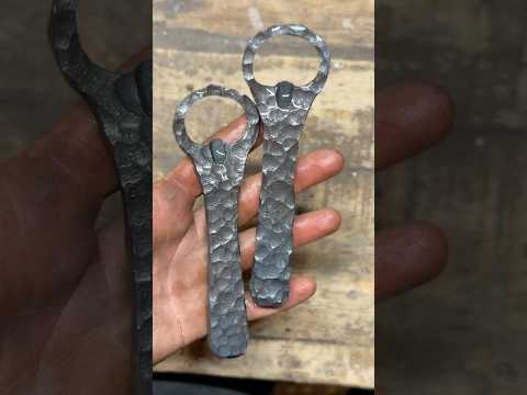 Peen finish bottle openers🔥 #blacksmith#forge#forging#handmade#metalart#bottleopener#smallbusiness