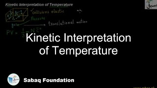 Kinetic Interpretation of Temperature