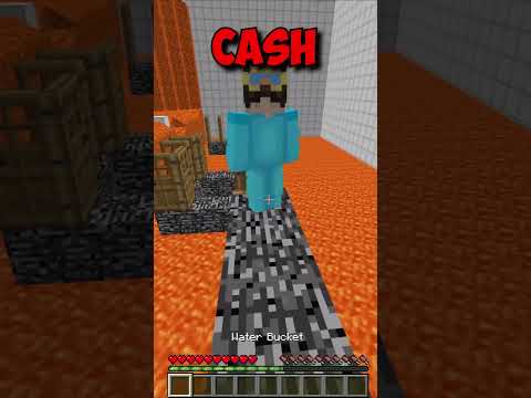 NOOB vs CASH vs NICO: Minecraft Parkour (World's Smallest Violin) #shorts
