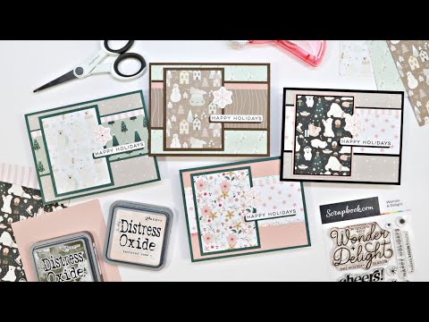 8 Christmas Cards with ONE Design! Batch Christmas Cards! | Scrapbook.com