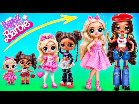 Barbie and Bratz Doll Growing Up! 32 DIYs