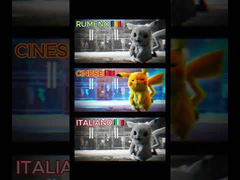⚡ Pikachu in 3 lingue diverse 😂🔥