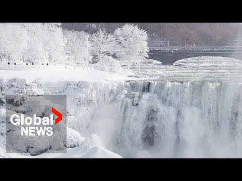 YouTube video thumbnail: Deep Freeze Ahead as Polar Vortex Plunges South Over Much of Canada