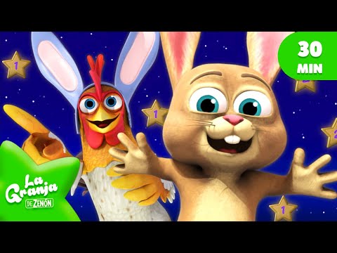 ¡Los Conejitos felices y Más Canciones Divertidas de la Granja! | La Granja de Zenón