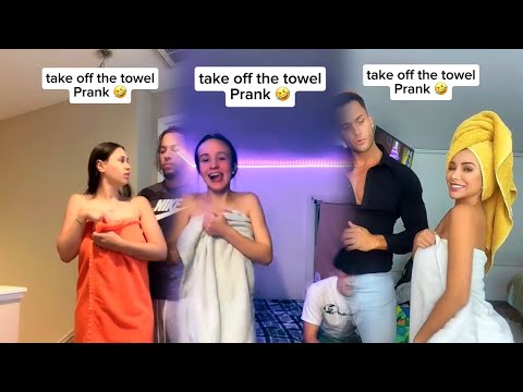 Take off the towel prank 🤣 😆