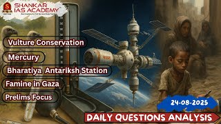 Daily Questions Analysis | 24th August, 2025 | Shankar IAS Academy | UPSC | Mains 2025