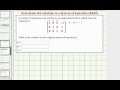 Understanding Augmented Matrices and Solutions
