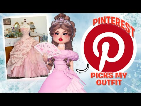 DRESS TO IMPRESS using PINTEREST OUTFITS Tto win in in DTI roblox❤️✨