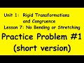 Rigid Transformations and Rhombus Properties
