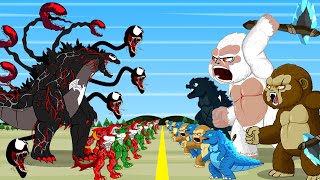 Evolution of POOR BABY GODZILLA x KONG - Story of Transformation | GODZILLA KONG Animation