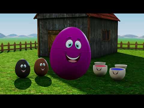 Learning Colors and Numbers with Colorful Eggs on the Farm