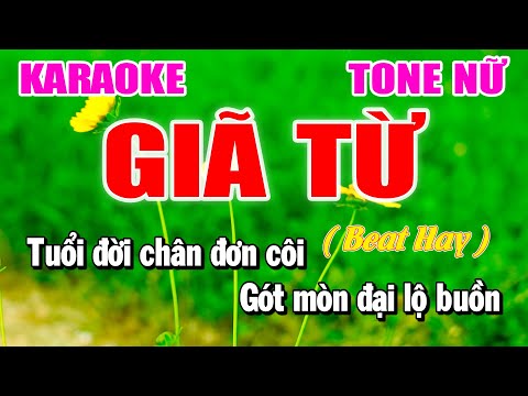 Giã Từ Karaoke Tone Nữ Rê Thăng Thứ D#m Nhạc Sống Rumba | Làng Hoa