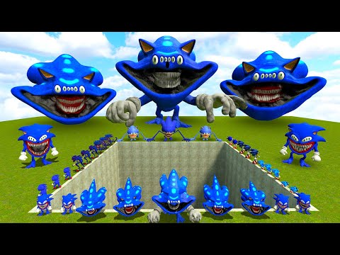 💥 BIG HOLE EL GRAN MAJA SONIC FAMILY EVOLUTION SPARTAN KICKING in Garry's Mod !