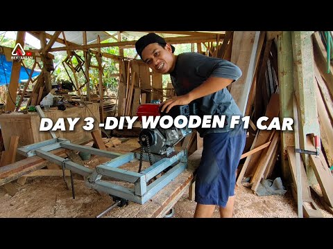 Mobil F1 kayu pakai mesin - wooden F1 Car | Day 3