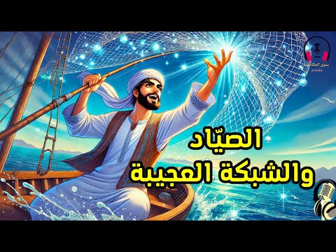 قصة الصياد والشبكة العجيبة، من القصص الخيالية المعبرة قبل النوم، ضع السماعات واستمع، سوق الحكايات