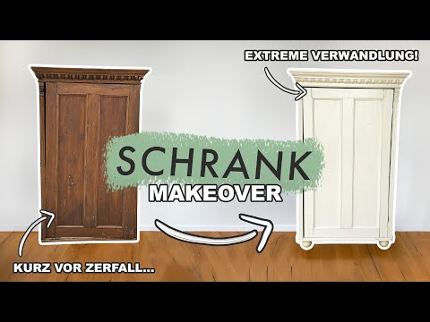 DIY Schrank Makeover extreme - alten Holzschrank restaurieren + streichen | EASY ALEX