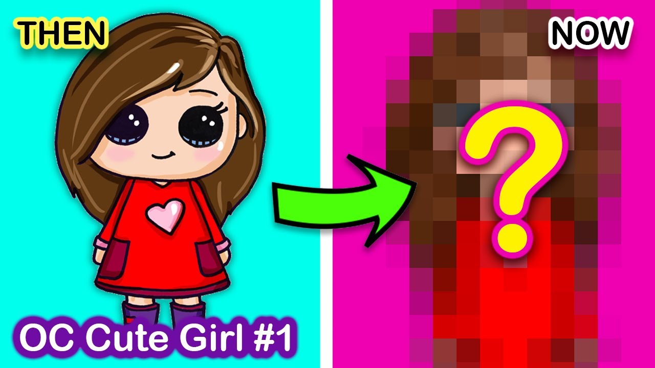 How to Draw an Anime Girl Then & Now Redrawing my OC Cute Girl