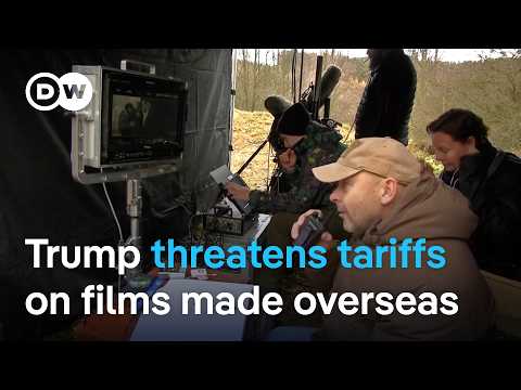 YouTube video thumbnail: Trump Threatens Films Made Outside the US With Tariffs Again. Will he Follow Through? 