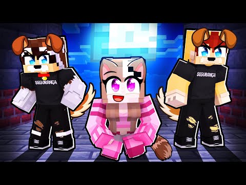 LAYSA GATA tem SEGURANÇAS CACHORROS no MINECRAFT!