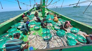 Ohh❗Rough Weather 💢 Trawler Net Fishing Unbelievable Catches 🤩 Full Video Capture Fishing Adventure 