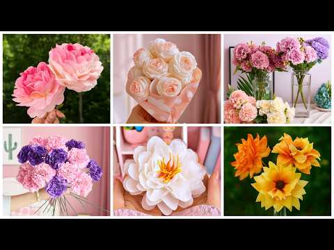 5 DIY - AMAZING FLOWERS YOU WILL LOVE  🌷 Rose, carnation and more.. #craft #diy