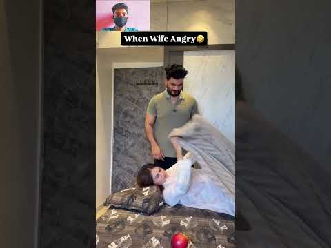 when wife angry 😂😂. har roz hasne ke liye subscribe kare
