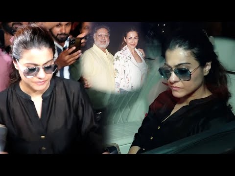 Kajol LOOKS Completely Shaken When She Met Malaika After Her Father's NEWS #kajol #malaikaarora