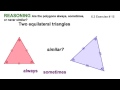 Triangle Properties and Similarity