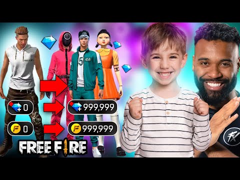 REALIZEI O SONHO DE UMA CRIANÇA NO FREE FIRE E COMPREI TUDO! EVENTO TOP CRIMINAL E ROUND SIX!