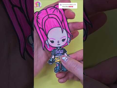Mira Huntrix Kpop demon hunters Tocaboca Drawing #paperdiy