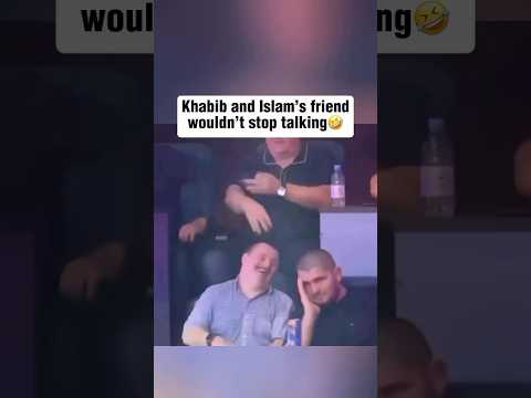 Khabib Nurmagomedov and Islam Makhachev’s friend would NOT shut up 🤫 😭