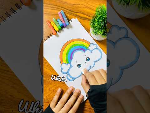 Easy Rainbow  Drawing🌈😱#drawing#shorts