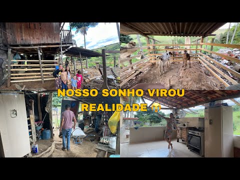 MUDAMOS TUDO: CURRAL EM BAIXO NA CASA DA ÁRVORE + NOVA COZINHA