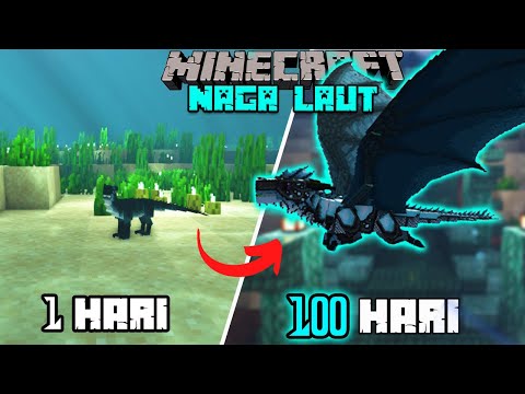 100 Hari di Minecraft Tapi Jadi Naga Laut!