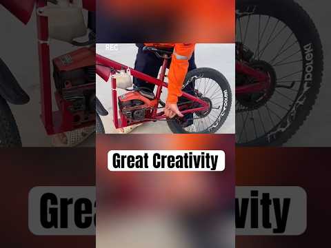 Who Would ve Thought a Chainsaw Could Power a Bike #diy #build #bike #classic #creative