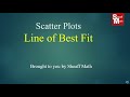 Creating Line of Best Fit in Scatter Plots