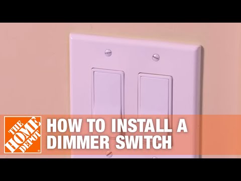 How to Install a Dimmer Switch