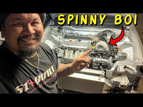 BUDGET AWD BUILD PT16: FIRST START K20 TURBO | Almost Done!