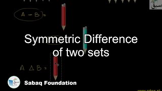 Symmetric Difference of two sets