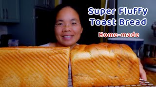 Super fluffy Toast Bread, stay soft for days, made at home