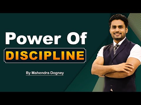 Power Of Discipline || best motivational video in hindi by Mahendra Dogney #mdmotivation