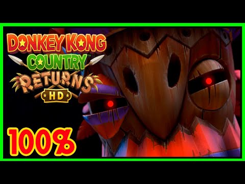 Donkey Kong Country Returns HD SWITCH 🍌Mundo 8: VOLCÁN 100% 🍌 "ONE PUNCH KONG"