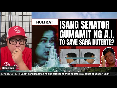 SINO ITONG SENADOR NA GUMAGAMIT NG ARTIFICIAL INTELLIGENCE (AI) TO SAVE SARA DUTERTE?